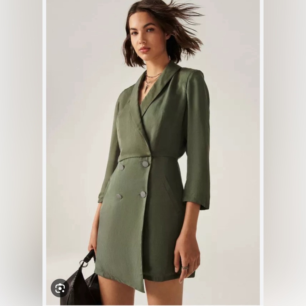 Ba&sh Arya Dress in Kaki (sz 2 in ba&sh)